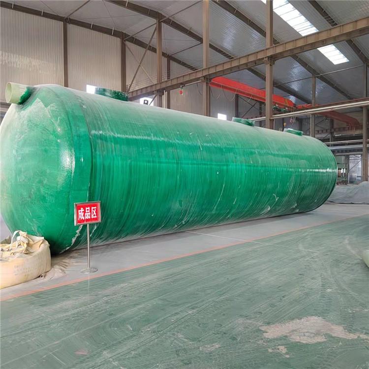 小区用玻璃钢化粪池 盛玖 12立方玻璃钢化粪池 三格缠绕化粪池