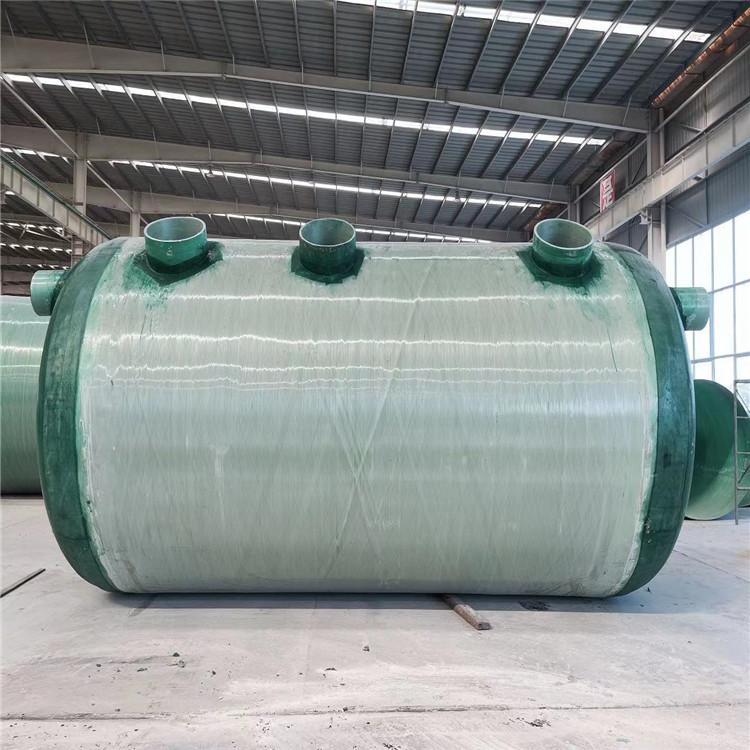 小区用玻璃钢化粪池 盛玖 12立方玻璃钢化粪池 三格缠绕化粪池