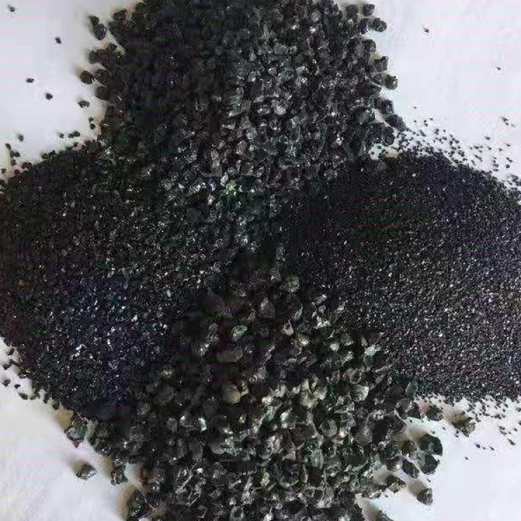  人造大理石台面  水槽用彩色烧结圆粒石英砂 石英砂水槽用黑金沙