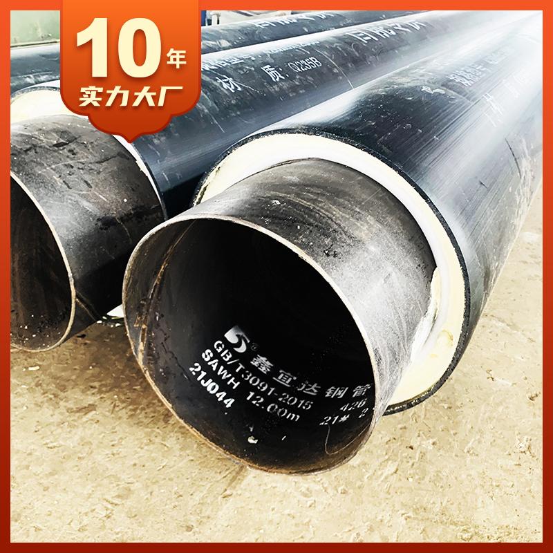 管径DN25聚氨酯保温钢管 供暖供热预制直埋保温管