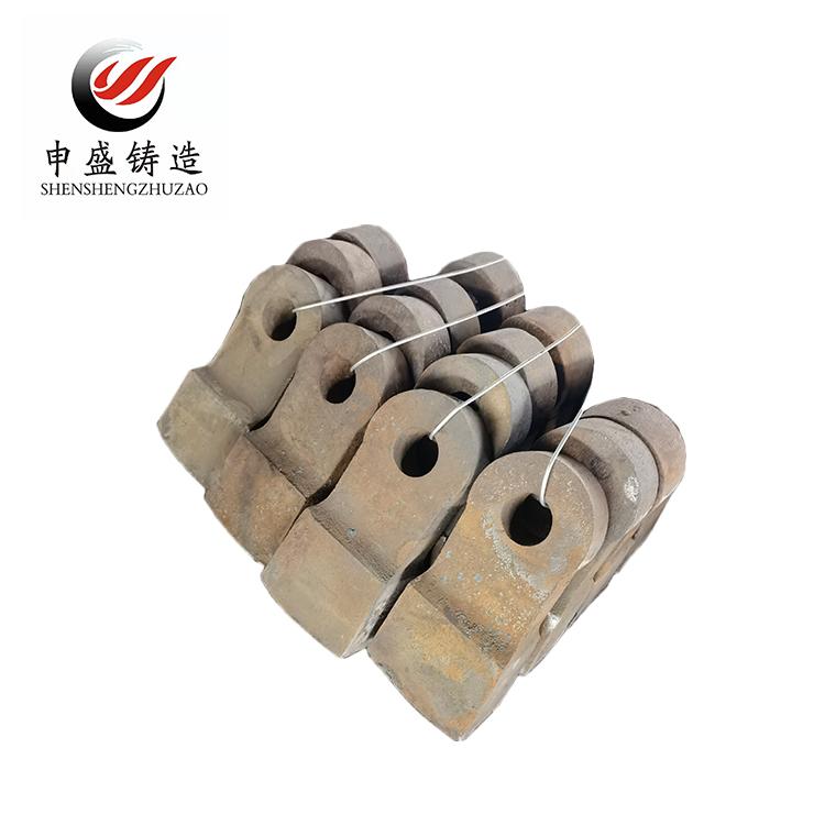 Mn13Cr2高锰钢锤头 高锰钢镶嵌合金锤头 