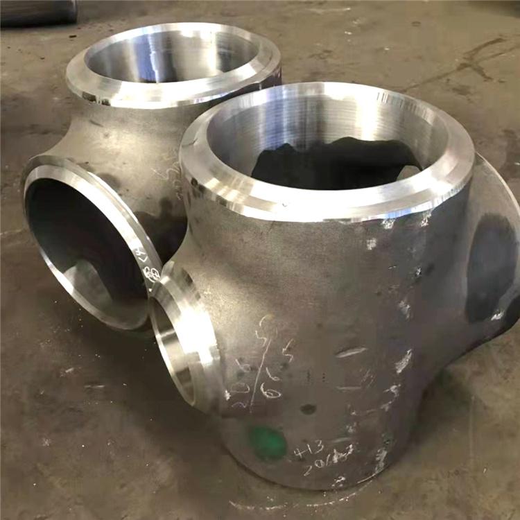圣天管件 不锈钢无缝三通管件 热压厚壁四通 耐高压厚壁管件