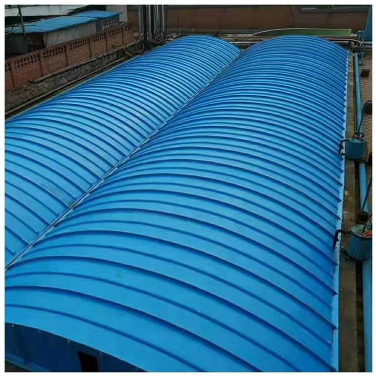 玻璃钢弧形盖板 玻璃钢污水池集气罩 浆液池密封罩