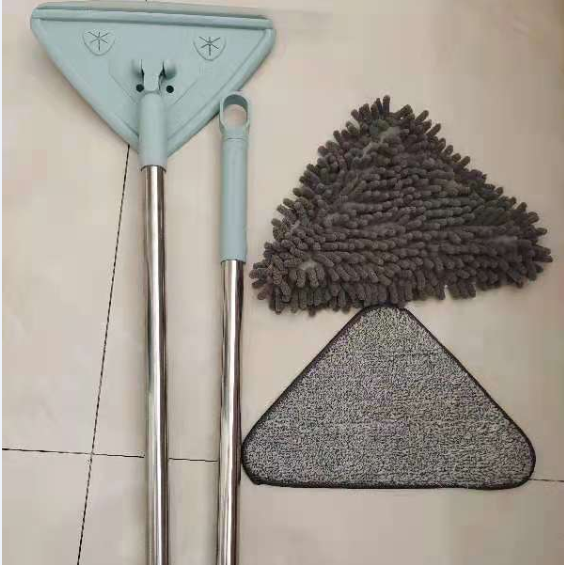 三角小拖把家用轻便除尘拖尘清洁可伸缩擦墙壁墙砖的拖把吸水免洗