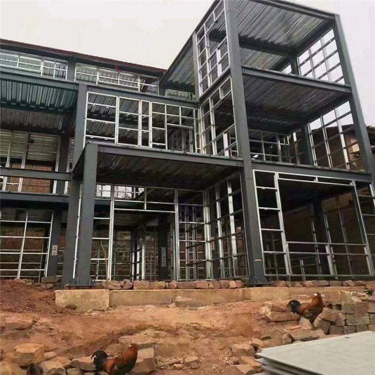 两层灌浆彩钢别墅  装配式彩钢别墅 彩钢结构 别墅住宅活动房 