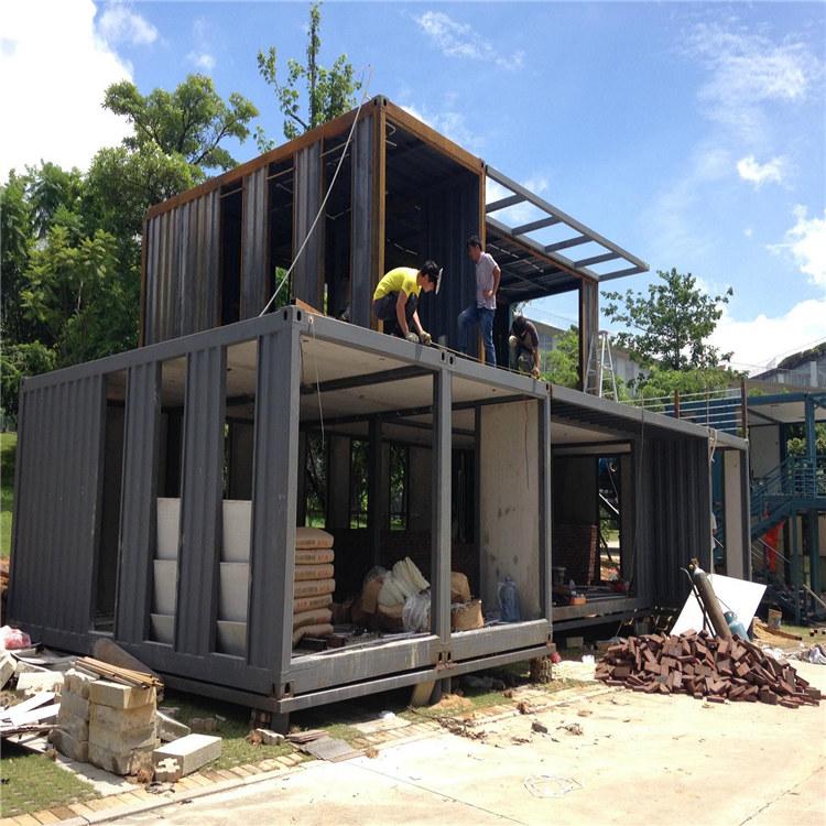 彩钢别墅价格厂家 中国集成房屋 钢结构房屋集成墙面