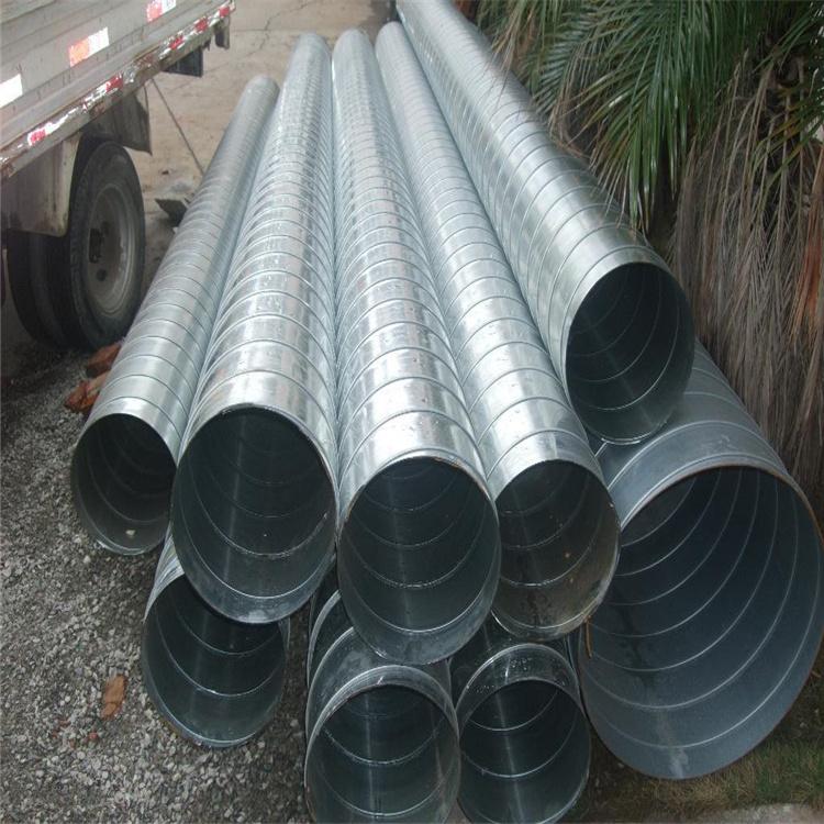 白铁螺旋风管 镀锌螺旋风管  除尘通风管  万森供应