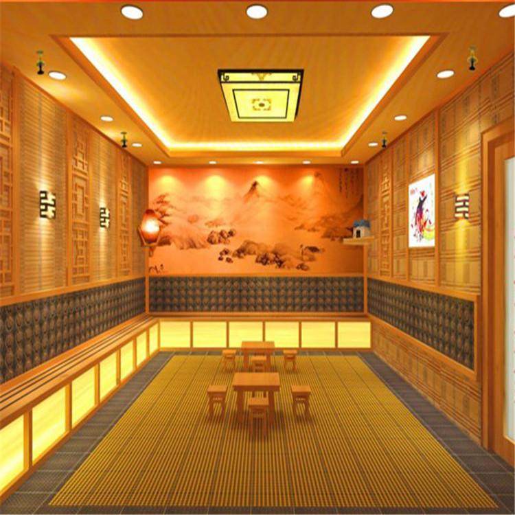 大小汗蒸房工程 汗蒸房装修设计 桑拿房施工设计 婉顺