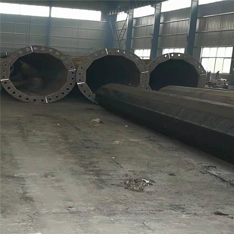 23米电力钢管杆 双回路终端电力钢管杆 金属杆