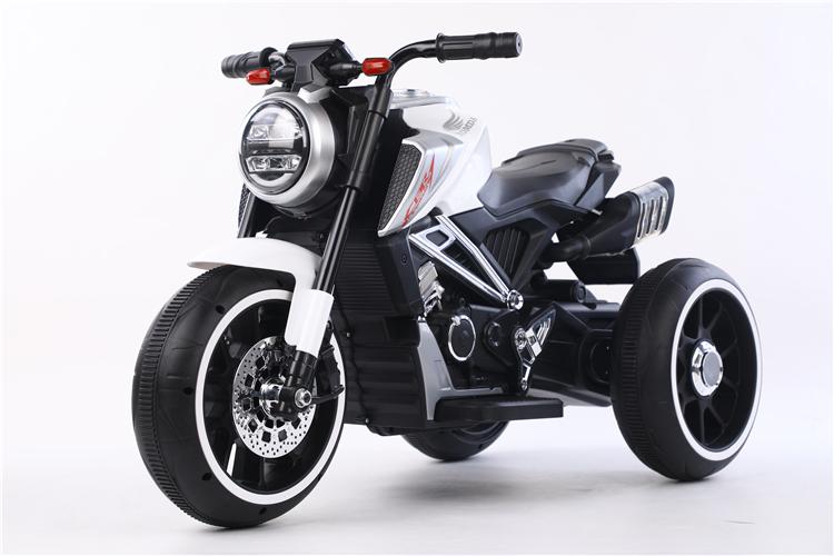 新款炫酷儿童电动三轮摩托车 男女宝宝电瓶车可坐可骑大号童车