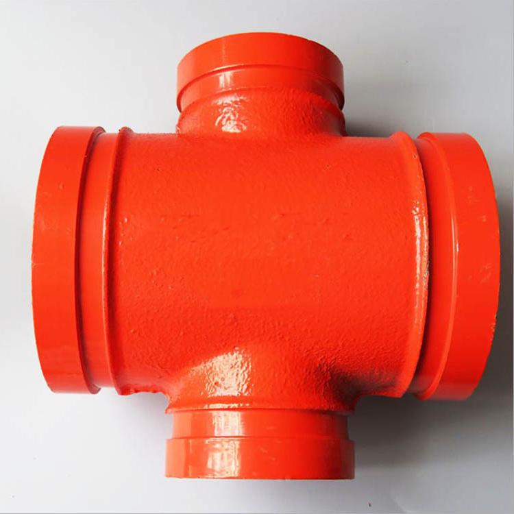 沟槽四通 正四通管件 伟东管道厂家