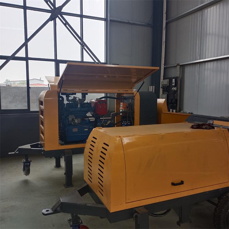 水泥高压输送泵新款混凝土搅拌车大型地泵工地用细石砂浆一体机