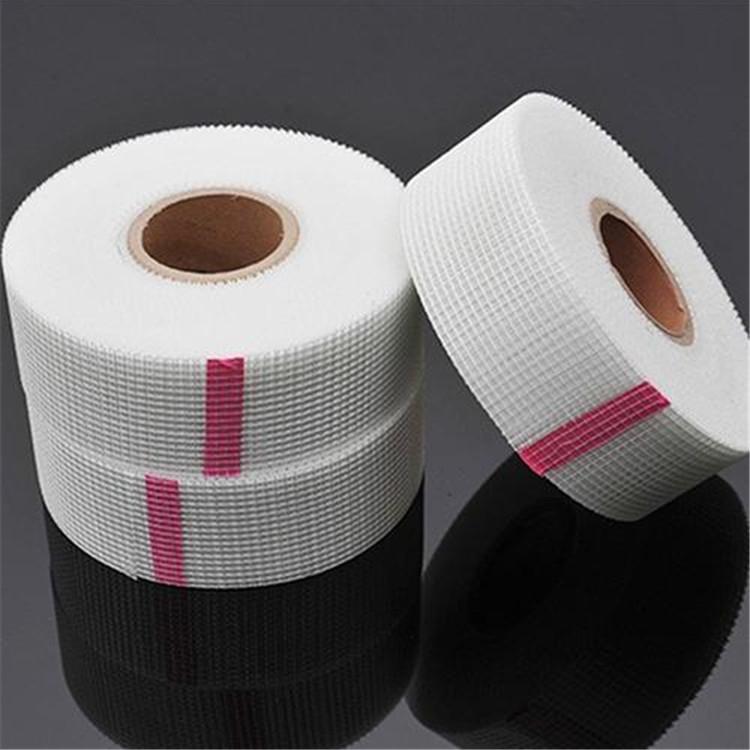 条纹纤维胶带 捆扎固定网格纤维胶 不掉胶纤维胶