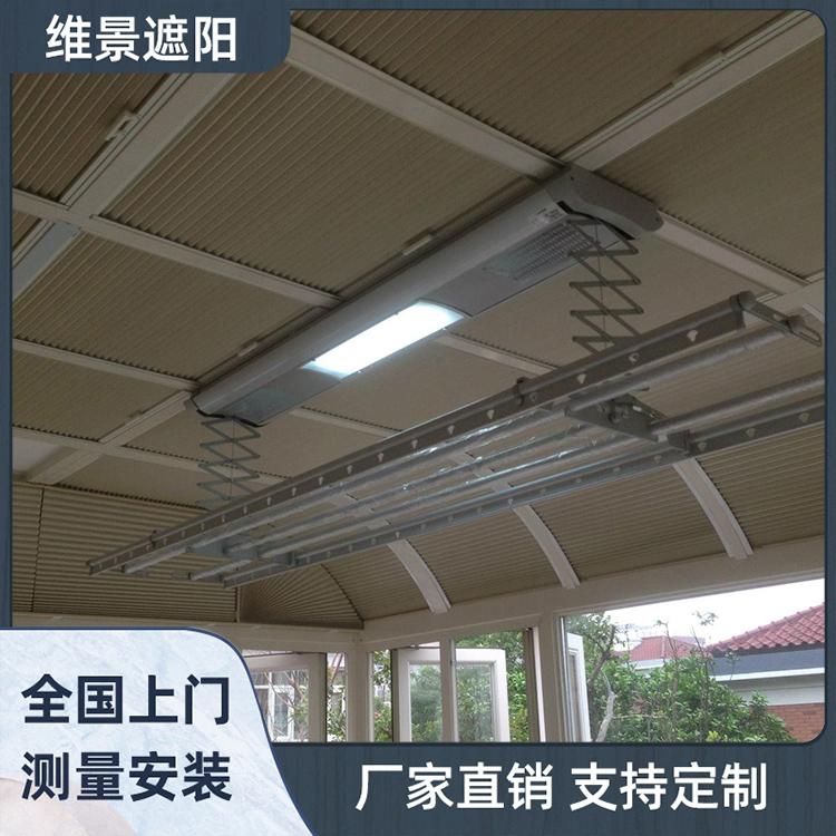 玻璃顶遮阳帘 户外遮阳帘 东直门天幕帘 维景遮阳遮阳家定做