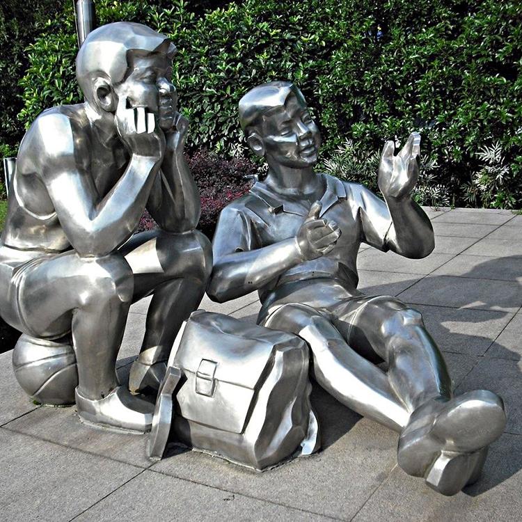 大型不锈钢雕塑厂家 不锈钢雕塑批发定制 万益园林