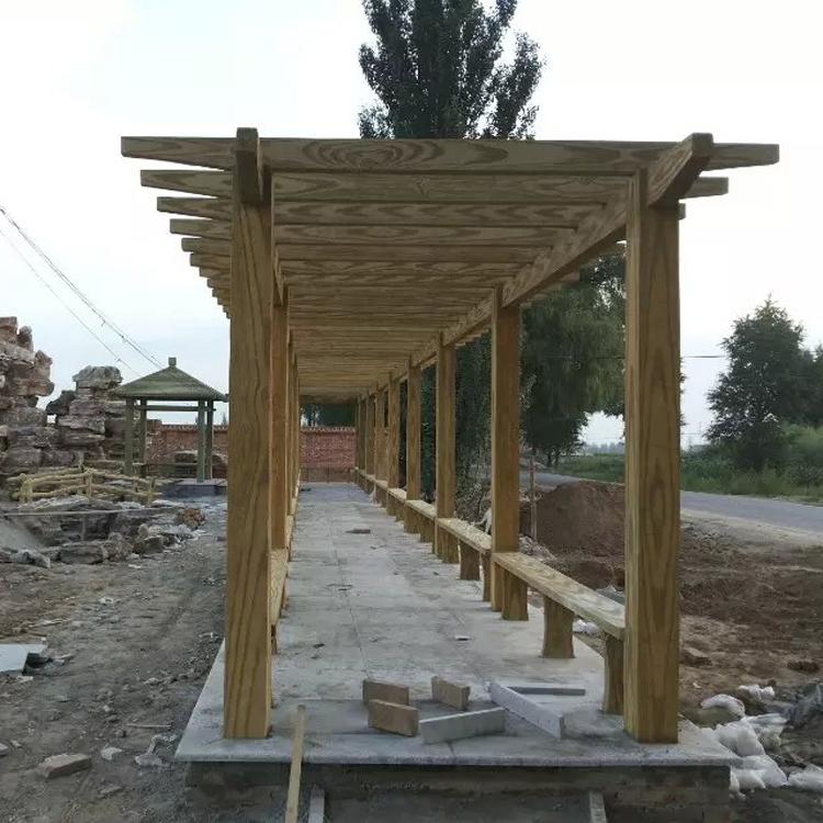 户外廊架    水泥廊架    庭院葡萄花架    水泥仿木花架    新农村葡萄花架    小区花架仿古长廊