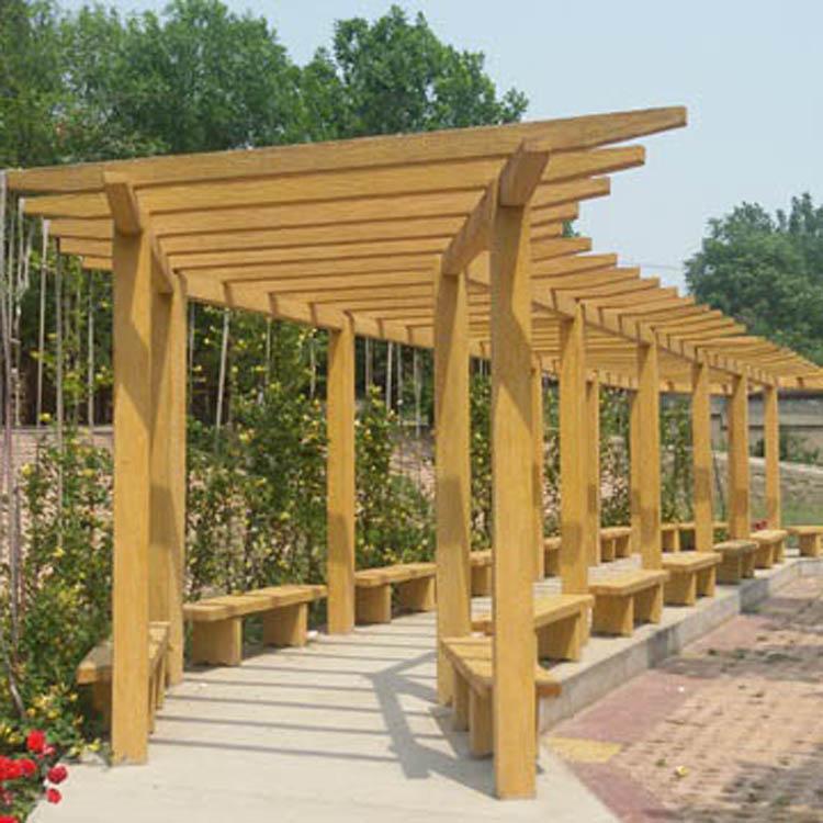 户外廊架    水泥廊架    庭院葡萄花架    水泥仿木花架    新农村葡萄花架    小区花架仿古长廊