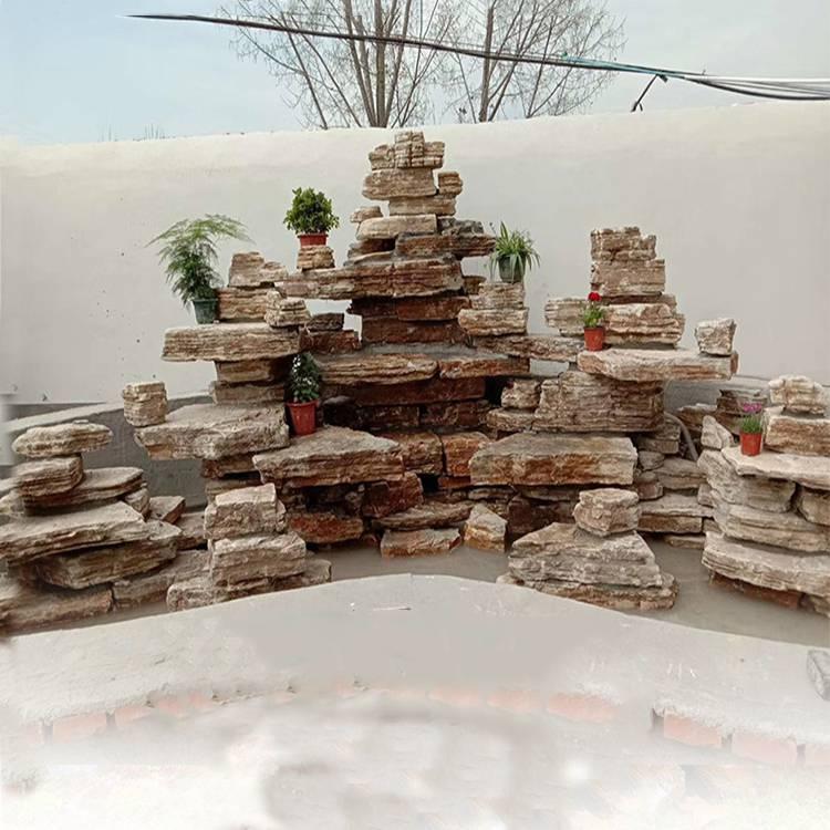 简易假山流水   家用小型假山鱼池喷泉   石头假山   制作假山   层石假山施工   庭院假山多少钱