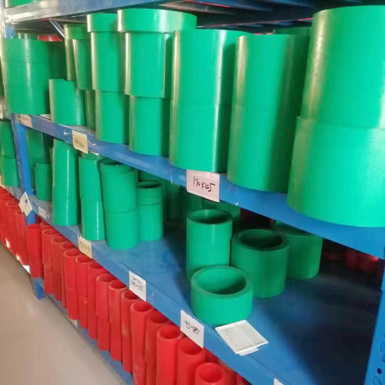 车削密封件材料 聚氨酯筒料棒材 红色/绿色聚氨酯筒料可定制