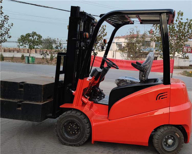 小型四轮电动叉车 2吨3吨全电动液压搬运车堆高车