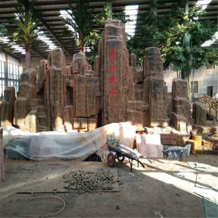 石假山 承接塑山工程 千层石塑山批发 轩海