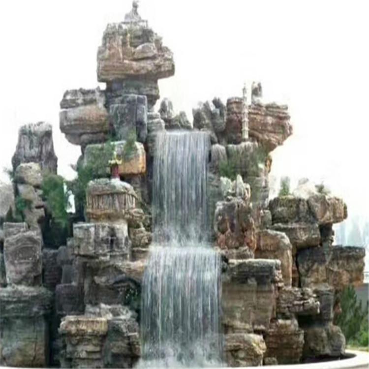 石假山 承接塑山工程 千层石塑山批发 轩海
