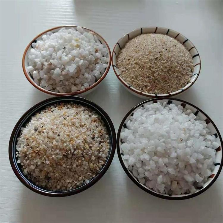 石英砂 污水处理石英砂 白色石英砂滤料 厂家直供