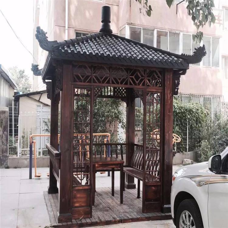 厂家直销 木结构古建凉亭 小青瓦凉亭  六角古建凉亭