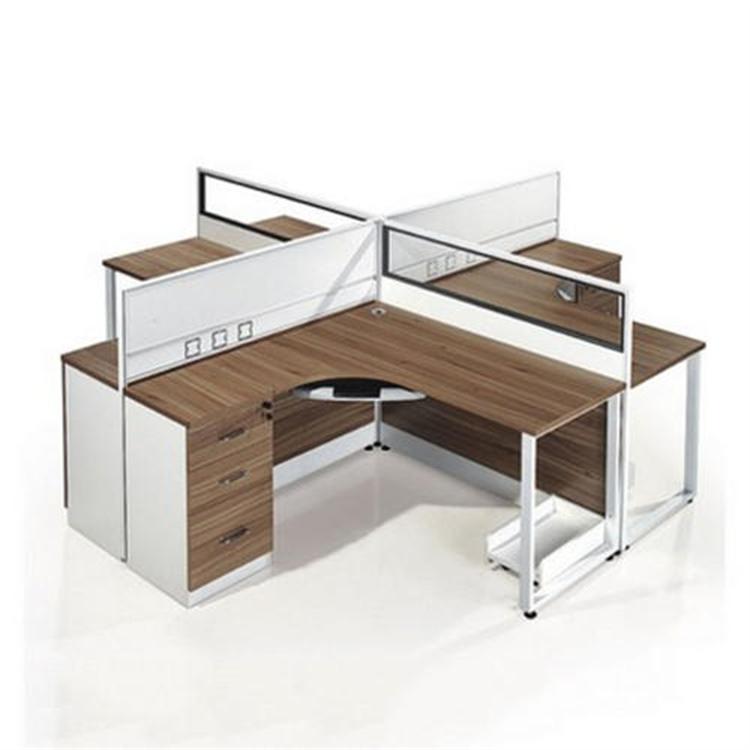 员工办公桌4人四人位双人屏风卡位简约职员电脑桌椅现货办公家具