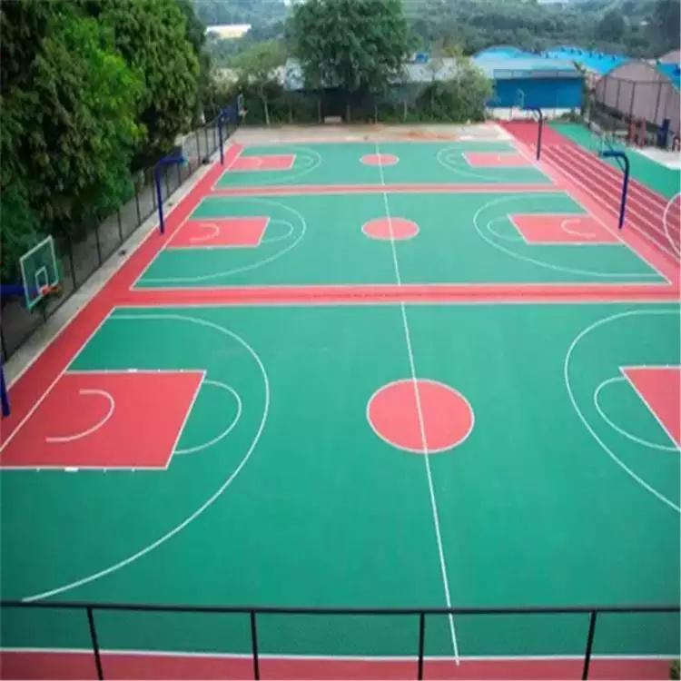 硅PU塑胶网球场 现浇现做硅PU球场材料 信联体育 欢迎采购