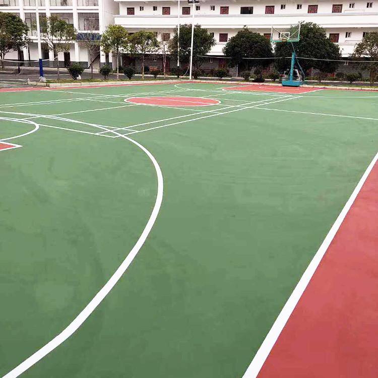 PU聚氨酯塑胶地面施工 硅pu操场塑胶场地 信联体育 现场施工