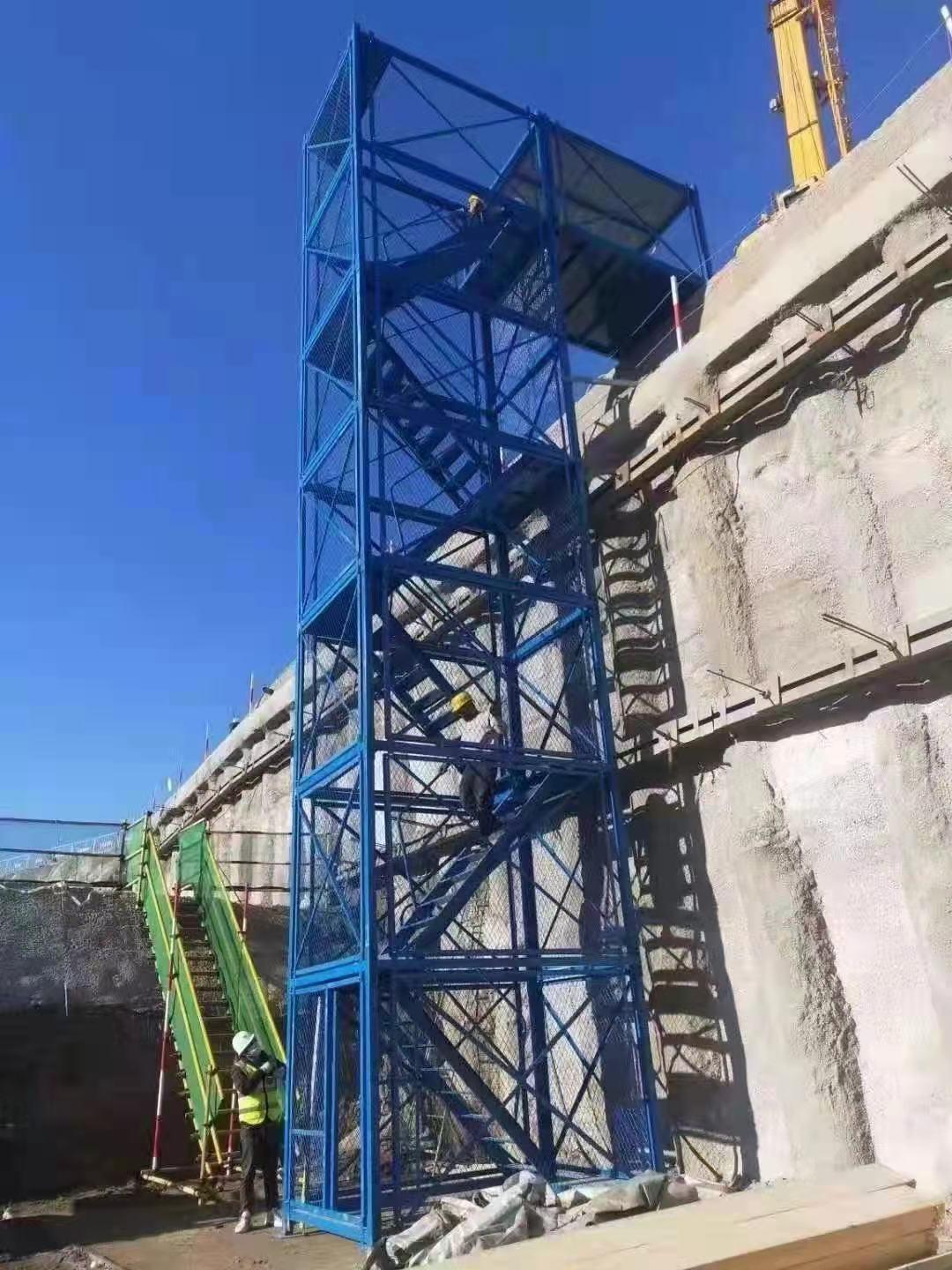 安全梯笼路桥施工安全梯笼基坑爬梯盖梁平台工程专用