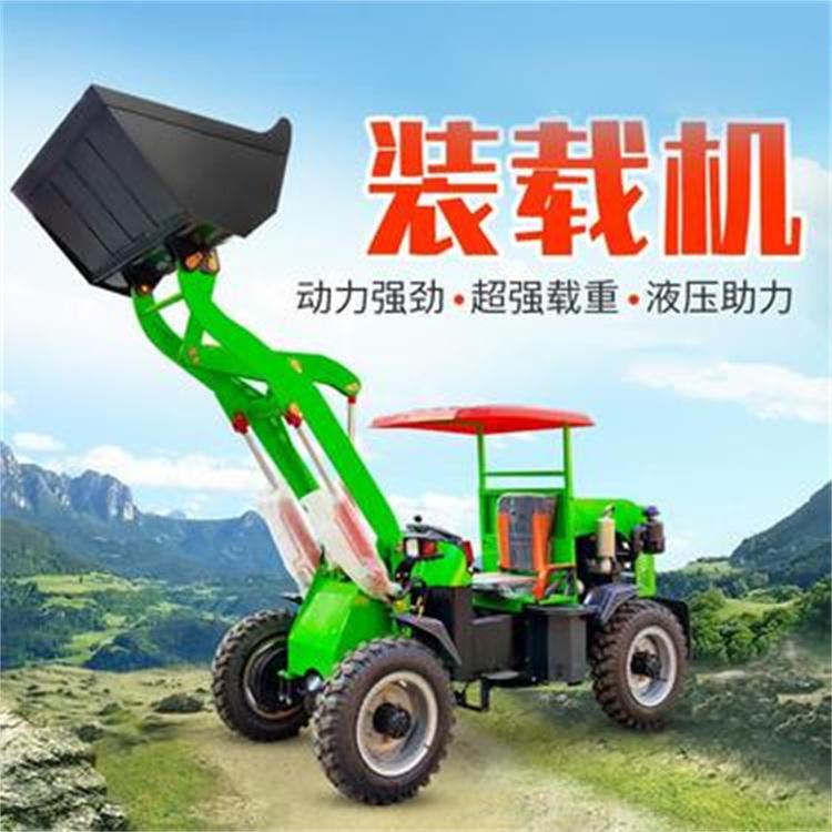 农用养殖厂电动小型装载车 建筑工地电动推土机家用铲车