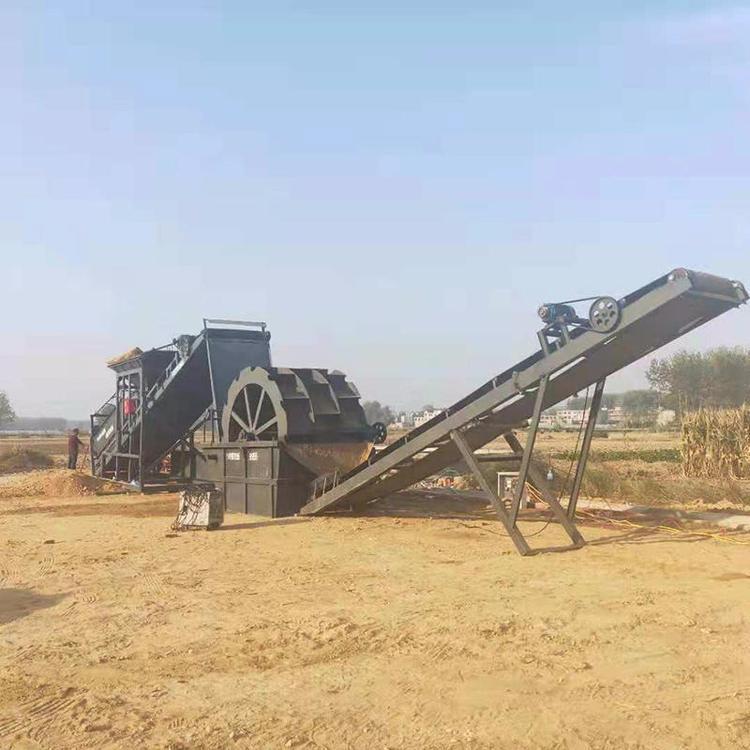 滚筒式洗砂机厂家 移动洗砂机