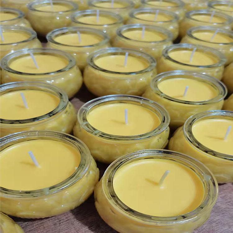 酥油灯蜡烛 平口莲花酥油灯 供佛酥油灯 供佛酥油灯家用 佛前供灯 酥油蜡烛植物环保蜡烛