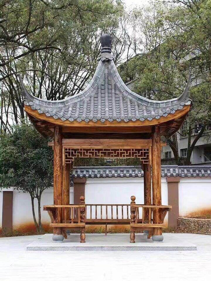 古建景观凉亭 室外防腐木凉亭 古建凉亭定制