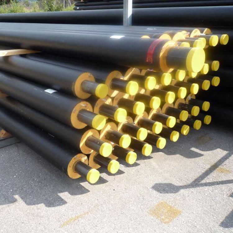 黑夹克聚氨酯保温管  黄夹克聚氨酯保温钢管 供热管网保温管 