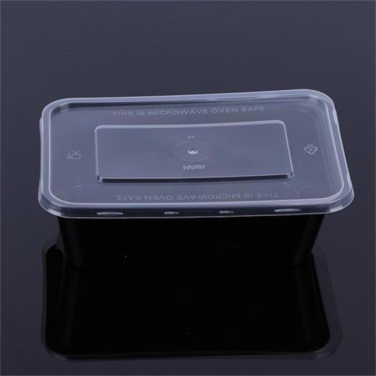 一次性餐盒定制饭盒长方形打包盒带盖外卖打包餐盒带按扣可微波