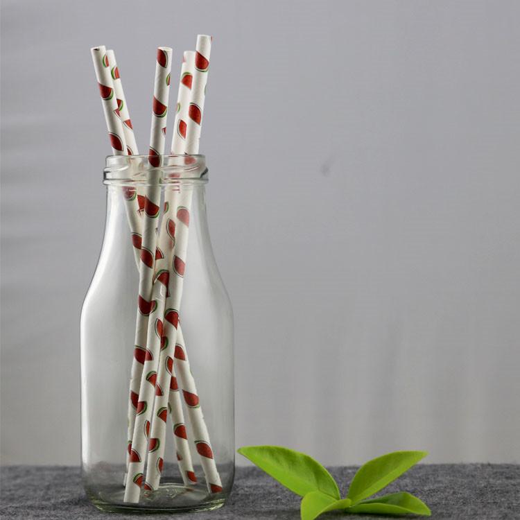 多规格定制可降解纸质吸管 一次性使用独立包装奶茶纸吸管