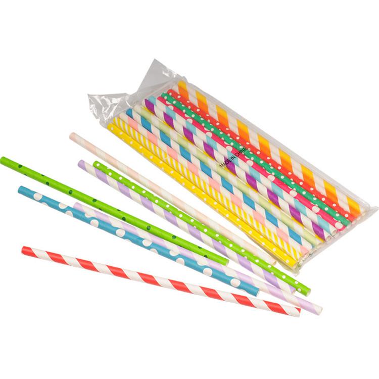 纸吸管 彩色条纹纸吸管 纸吸管定制厂家
