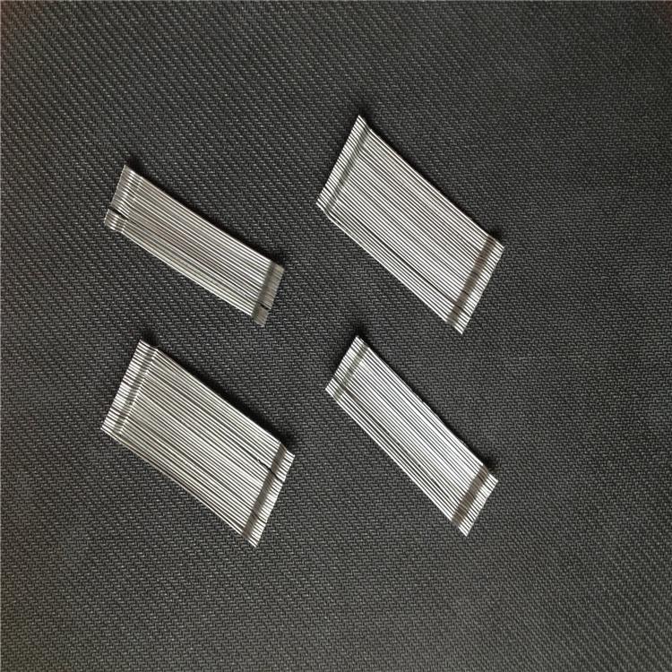 亿安金属  不锈钢系列端钩型连排钢纤维  工程抗裂