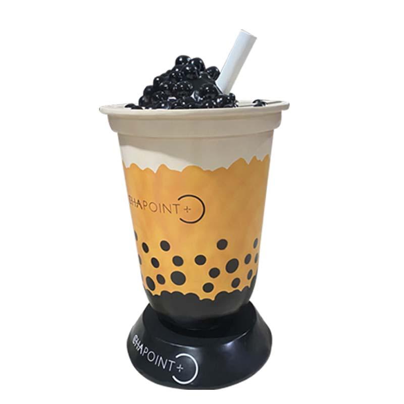 品牌连锁店标志雕塑 玻璃钢奶茶杯雕塑 耀达玻璃钢造型