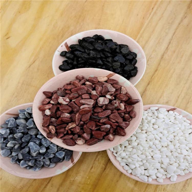 直供天然鹅卵石 彩色石子 砾石地坪透水胶粘水洗石 