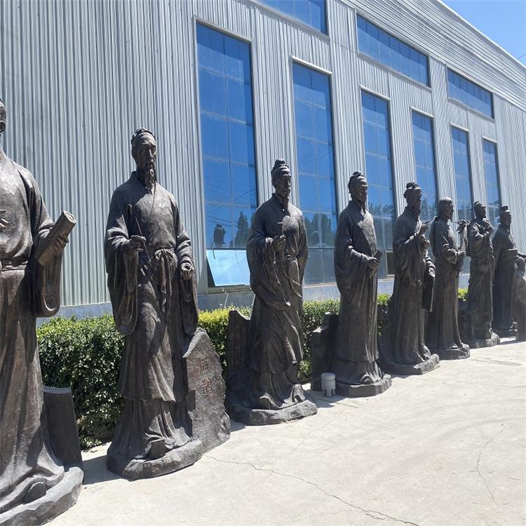 锻铜人物雕塑 民俗文化雕塑 商业街公园景观摆件