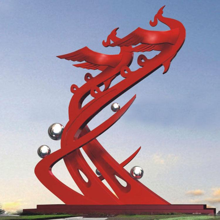 超市入口精神堡垒雕塑 地下车库标识牌不锈钢雕塑 不锈钢雕塑免费安装