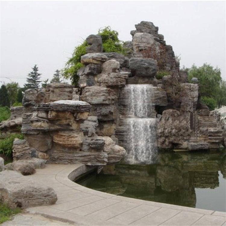 全国各地承接千层石假山 庭院小型假山