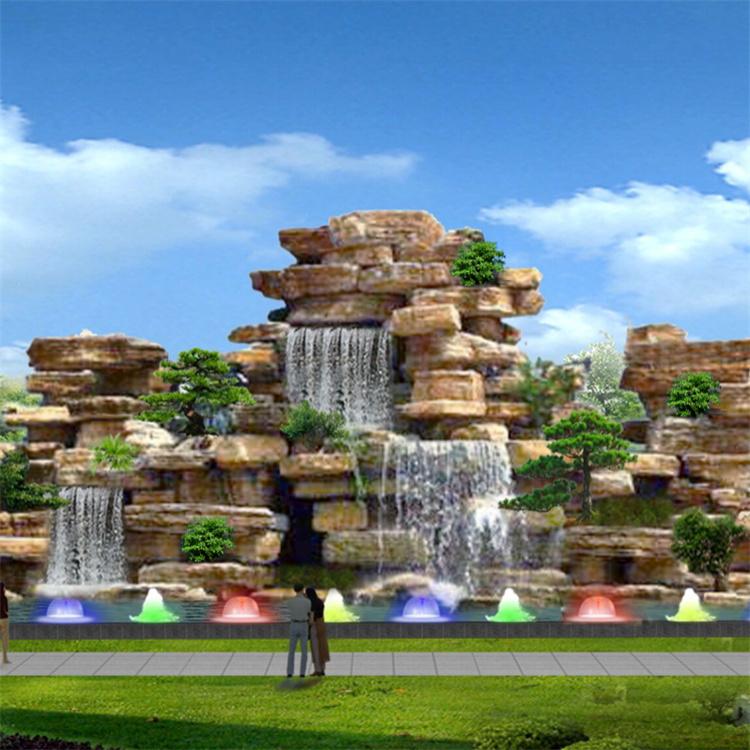 黄色千层石 景观千层石 假山产地直销 园林景观厂家