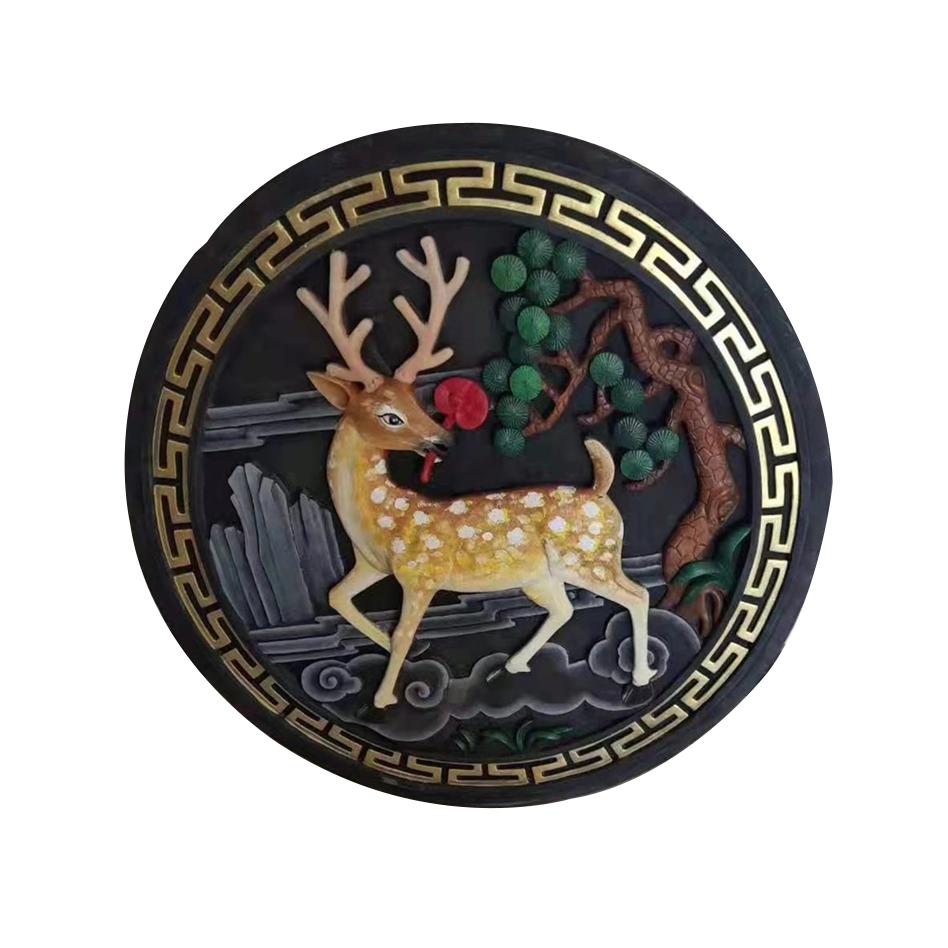 仿古砖雕 彩色砖雕 彩绘砖雕园林 可定制砖雕