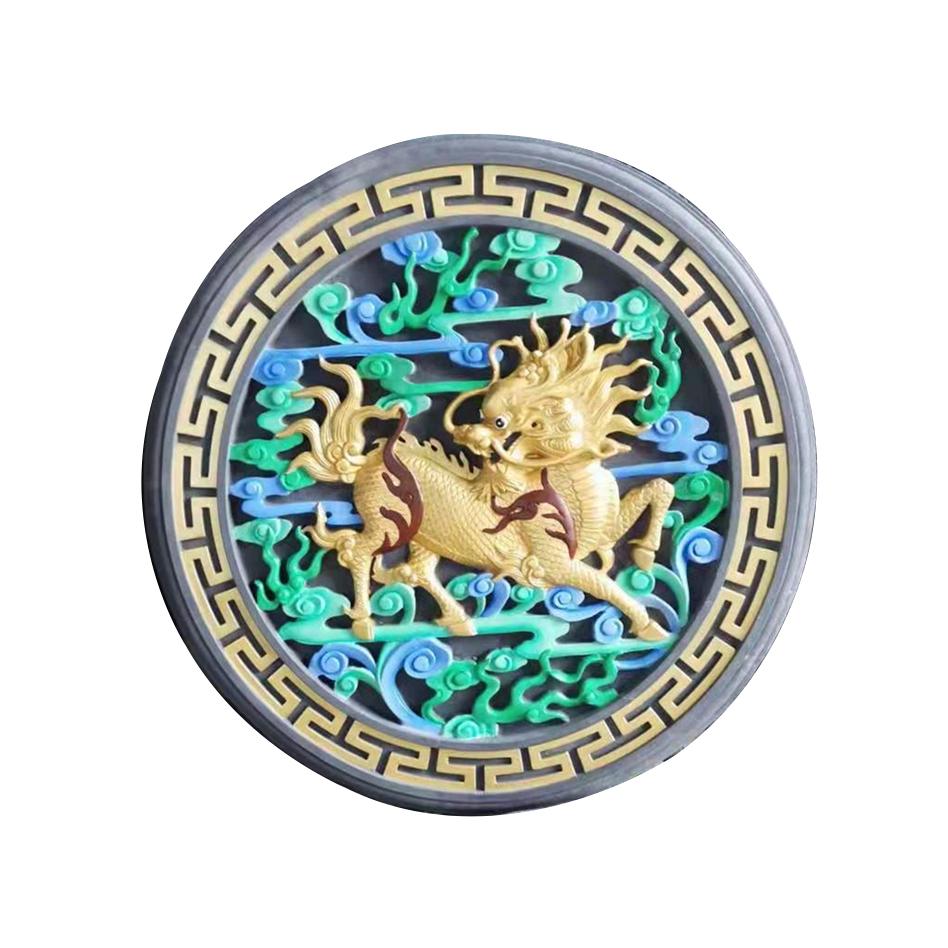 彩色砖雕 浮雕中式四合院摆件 古建砖雕现货批发