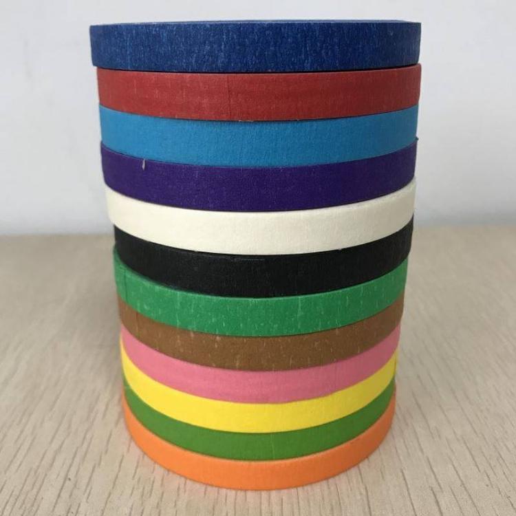 美纹纸定制美纹胶带低粘度手撕装修分色纸喷漆美纹纸胶厂家批发